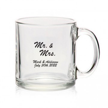 13 oz. Clear Glass Coffee Mug